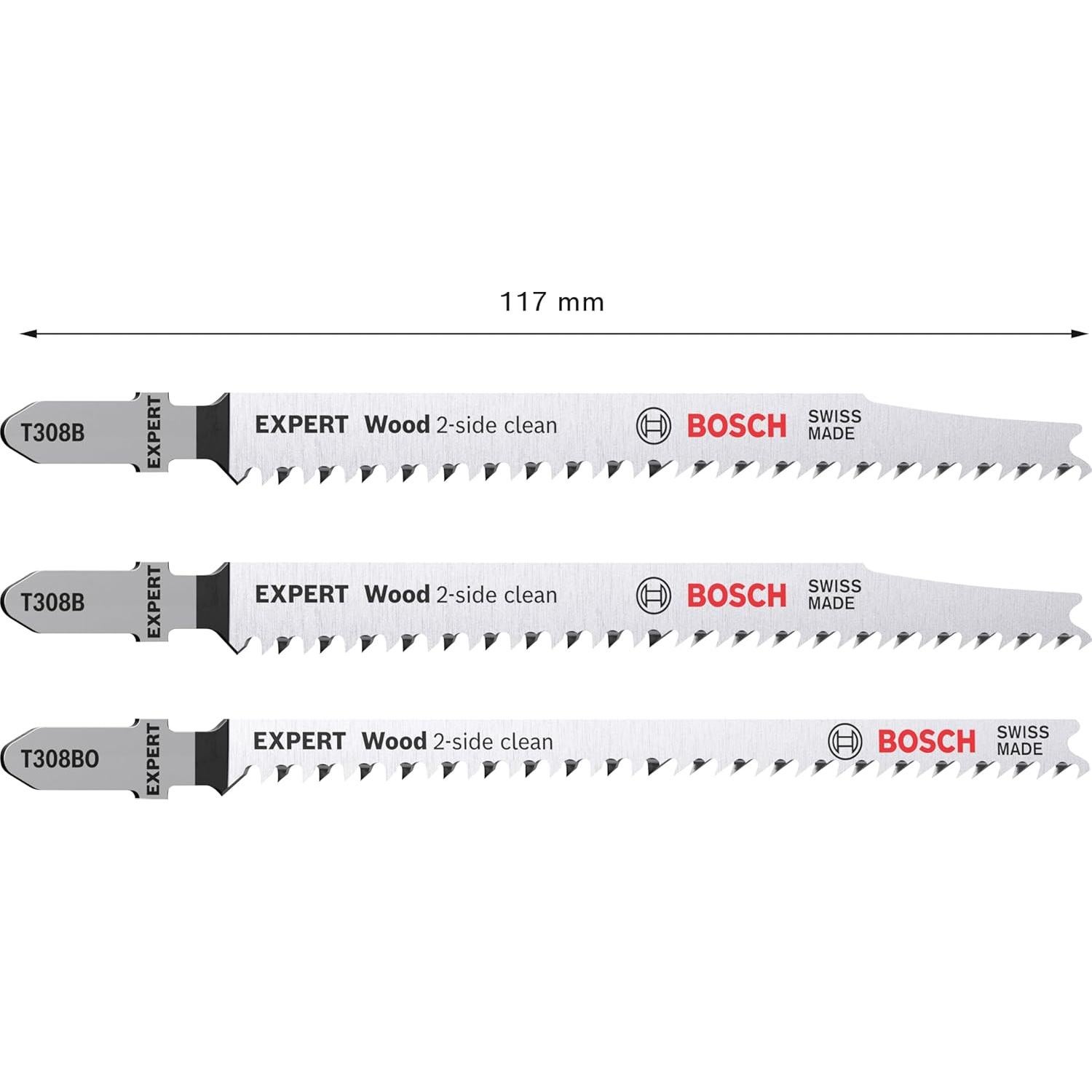 Set de Hojas de Sierra de Calar Bosch Expert 2-Lados Limpios