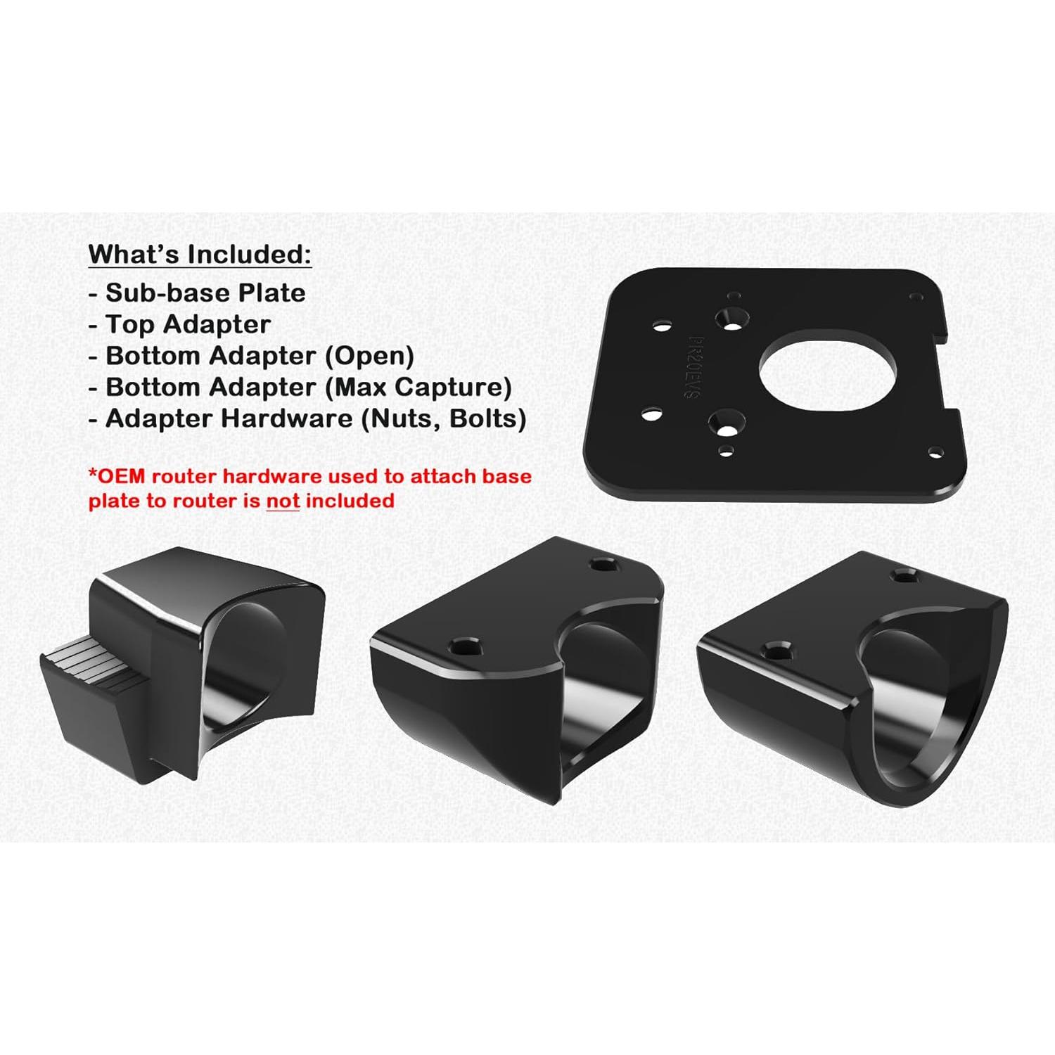 Base de Recolección de Polvo para Router Bosch PR20EVS y PR10E