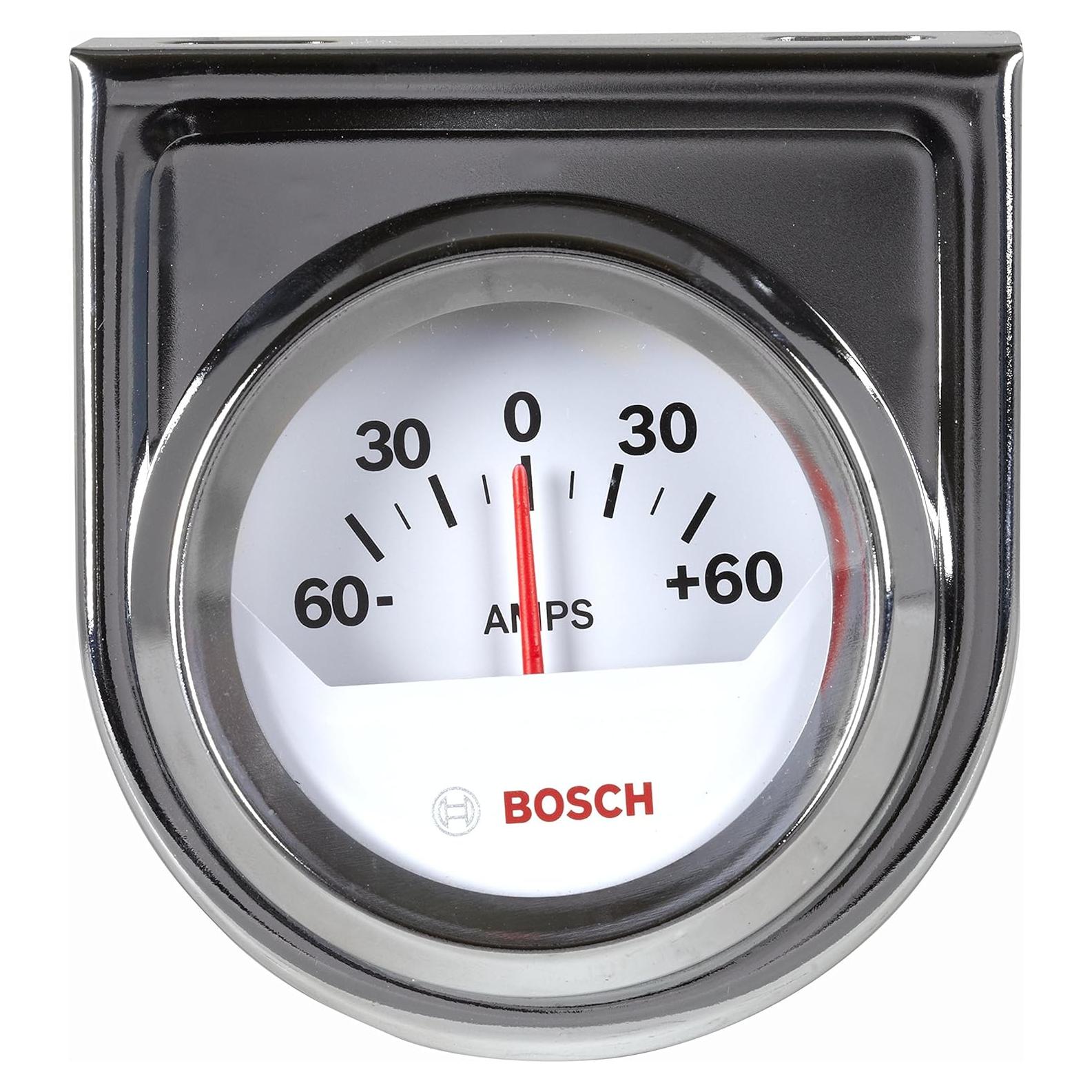 Medidor de Amperios Bosch SP0F000058 2" Dial Blanco Cromado