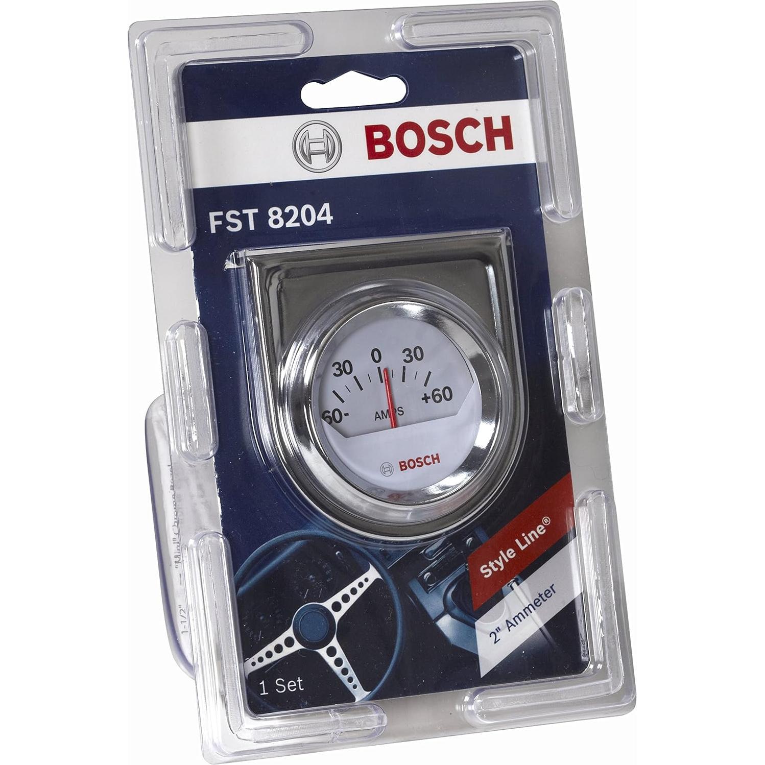 Medidor de Amperios Bosch SP0F000058 2" Dial Blanco Cromado