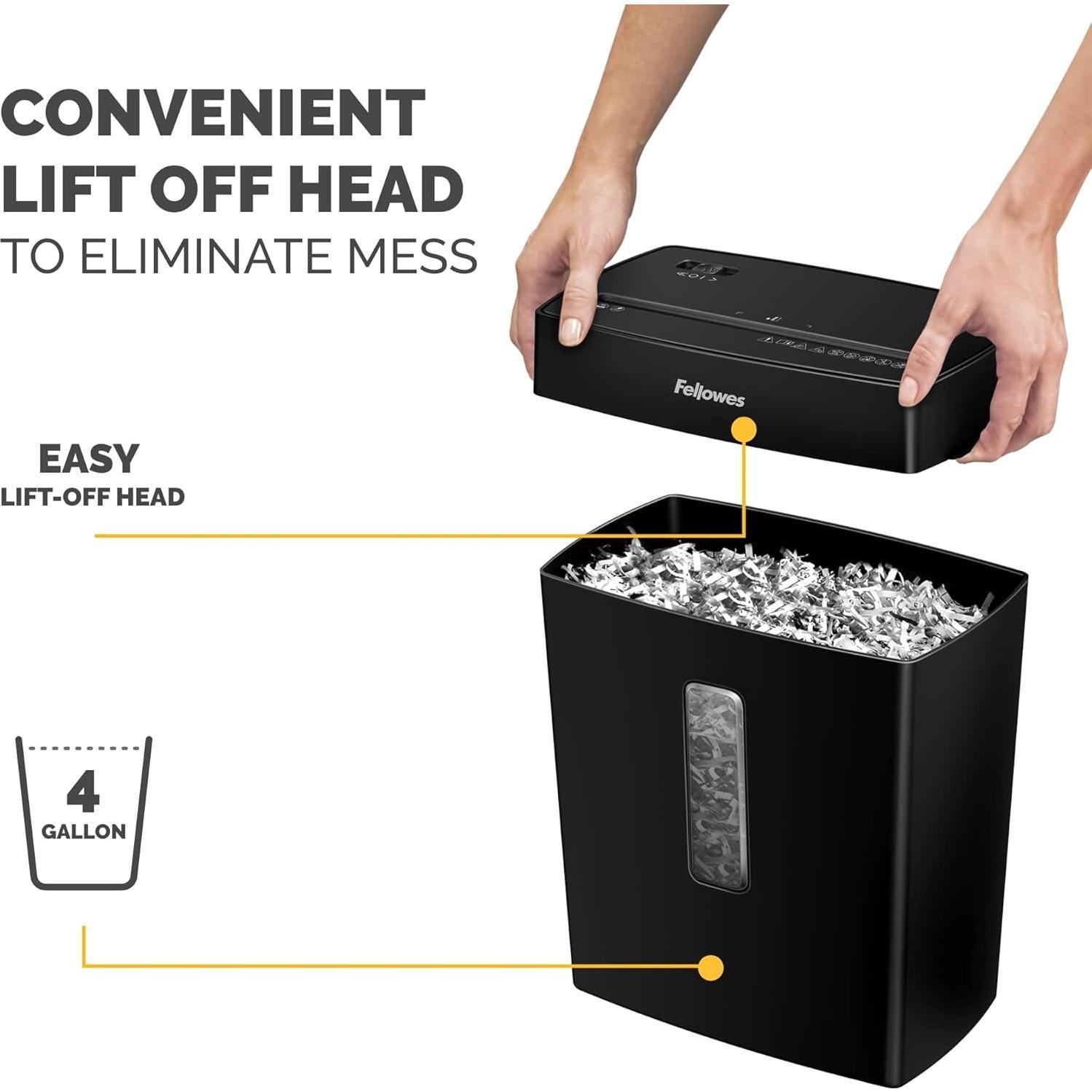 Destructora Fellowes P-40C corte en cruz 8 hojas 15L