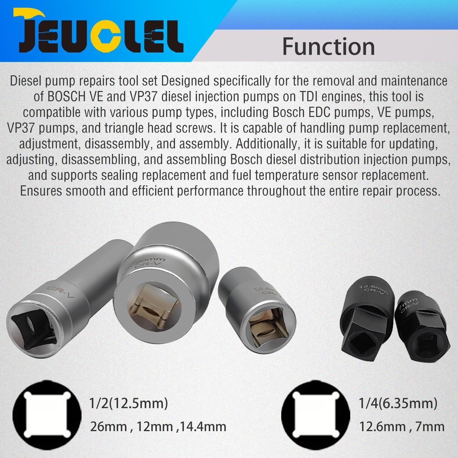 Juego de Herramientas para Bombas de Inyección Bosch TDI