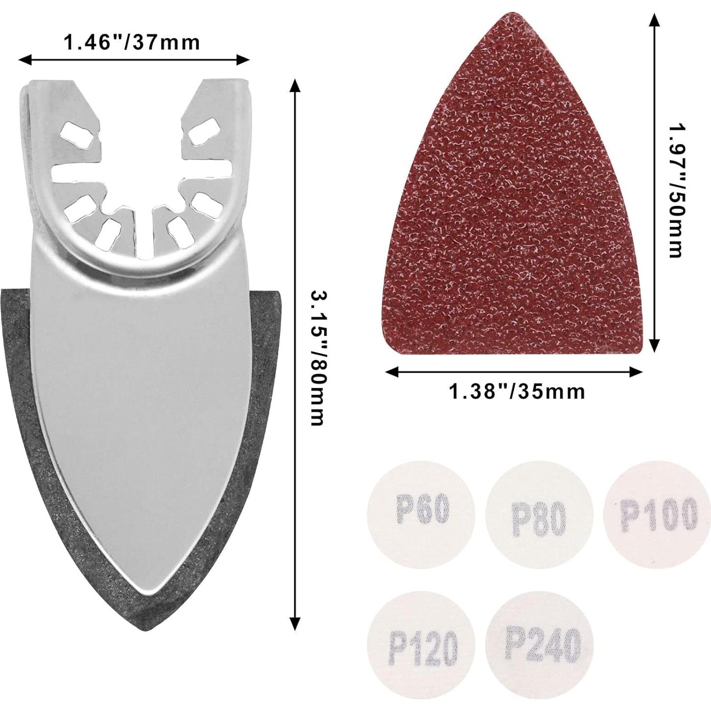 Kit de Almohadillas de Lijado SWZHAI 130 Piezas 60-240 Granos