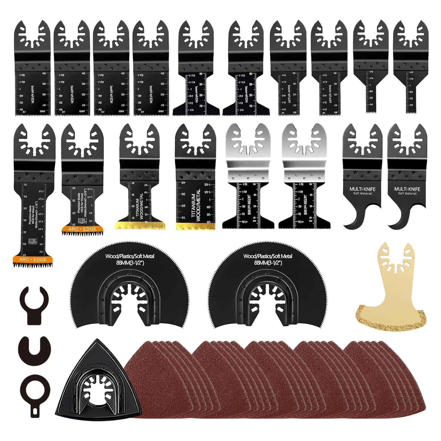 Kit de 50 Cuchillas Universales para Herramientas Oscilantes Breeker