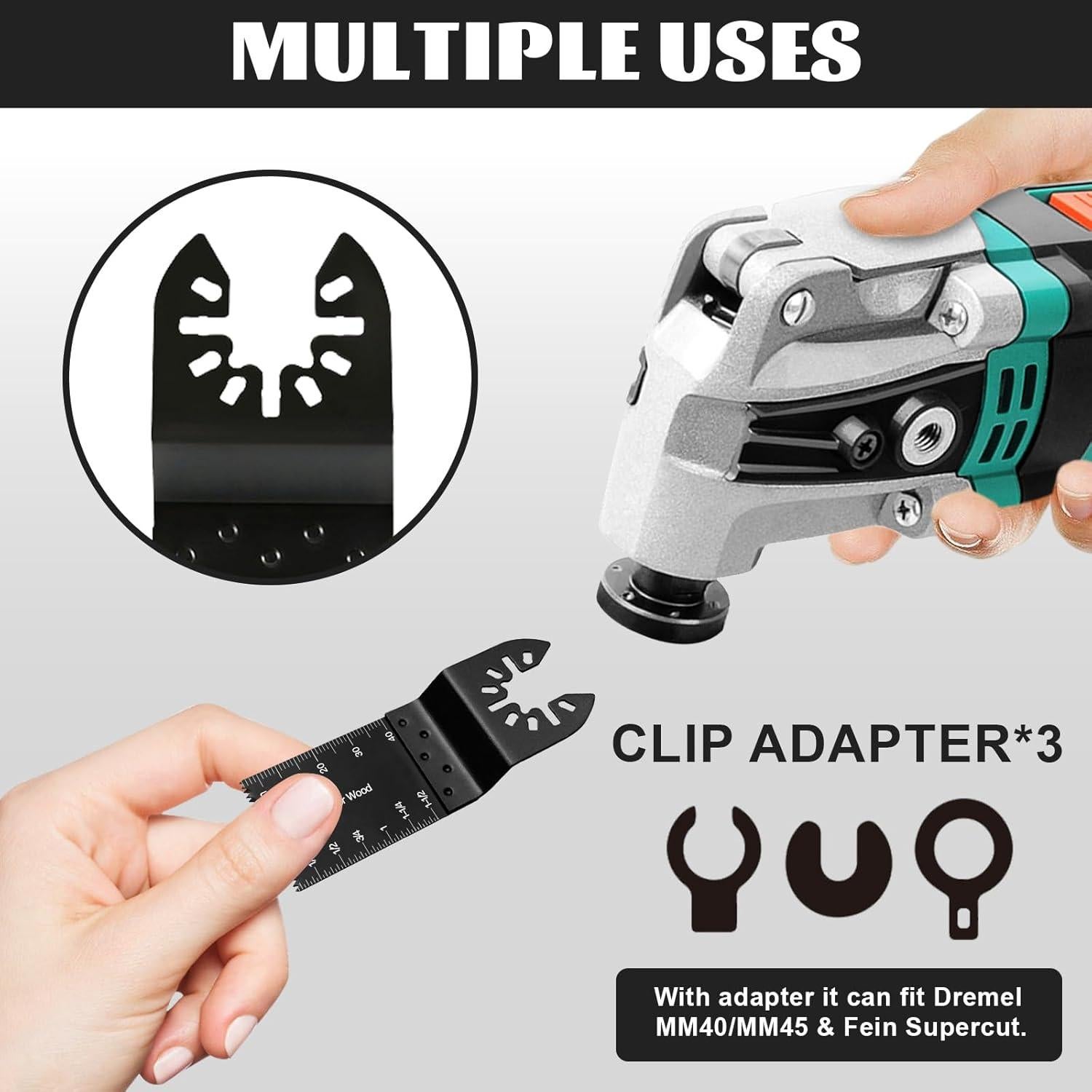 Kit de 50 Cuchillas Universales para Herramientas Oscilantes Breeker