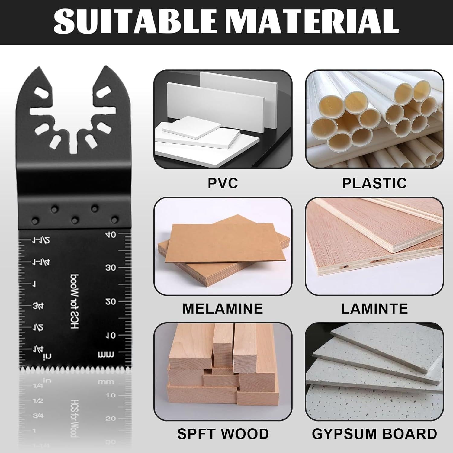 Kit de 50 Cuchillas Universales para Herramientas Oscilantes Breeker