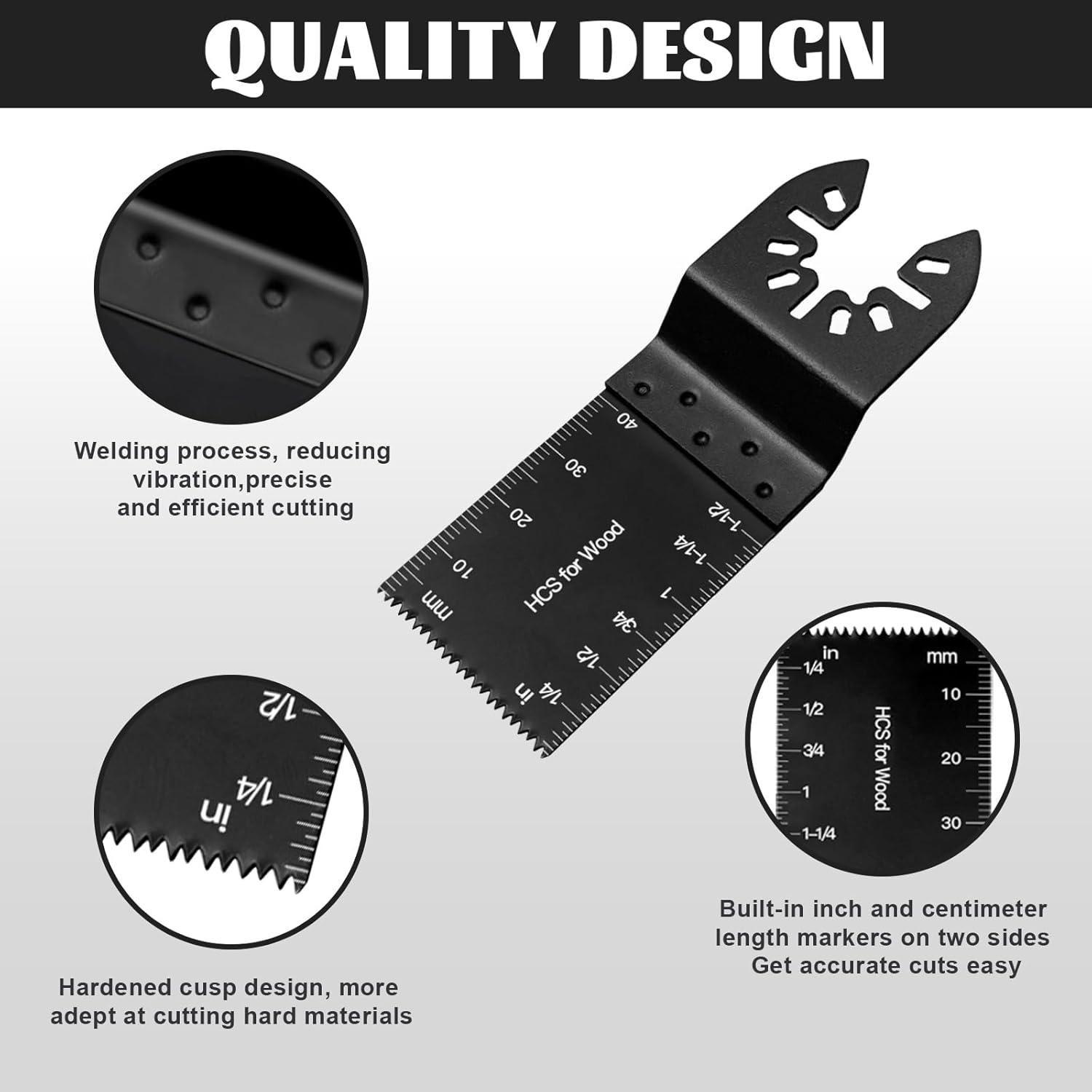 Kit de 50 Cuchillas Universales para Herramientas Oscilantes Breeker