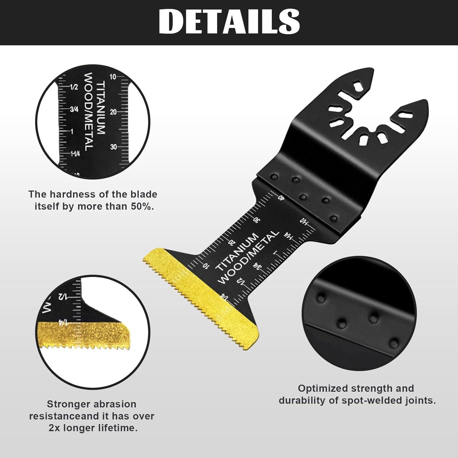 Kit de 50 Cuchillas Universales para Herramientas Oscilantes Breeker