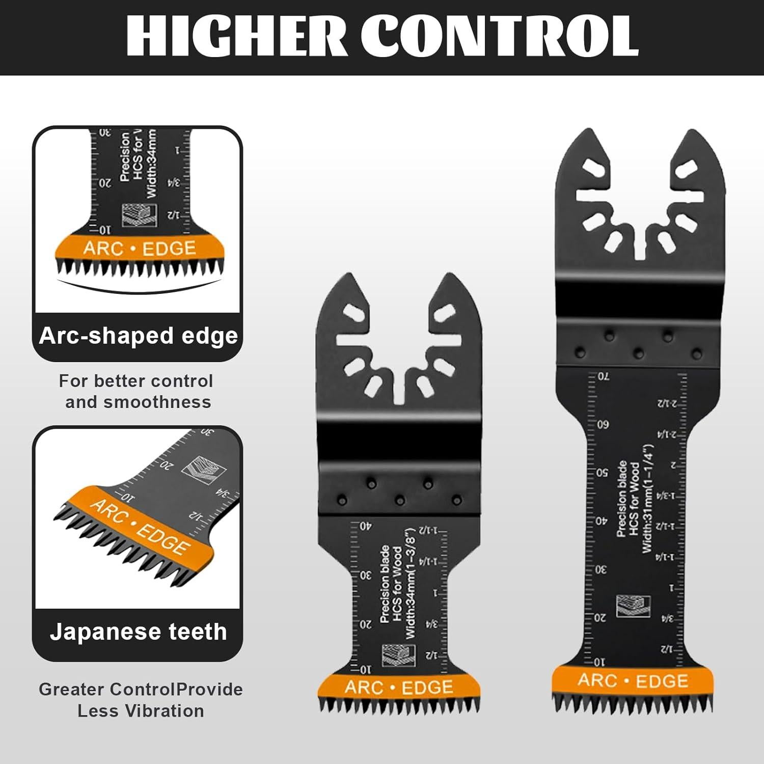 Kit de 50 Cuchillas Universales para Herramientas Oscilantes Breeker
