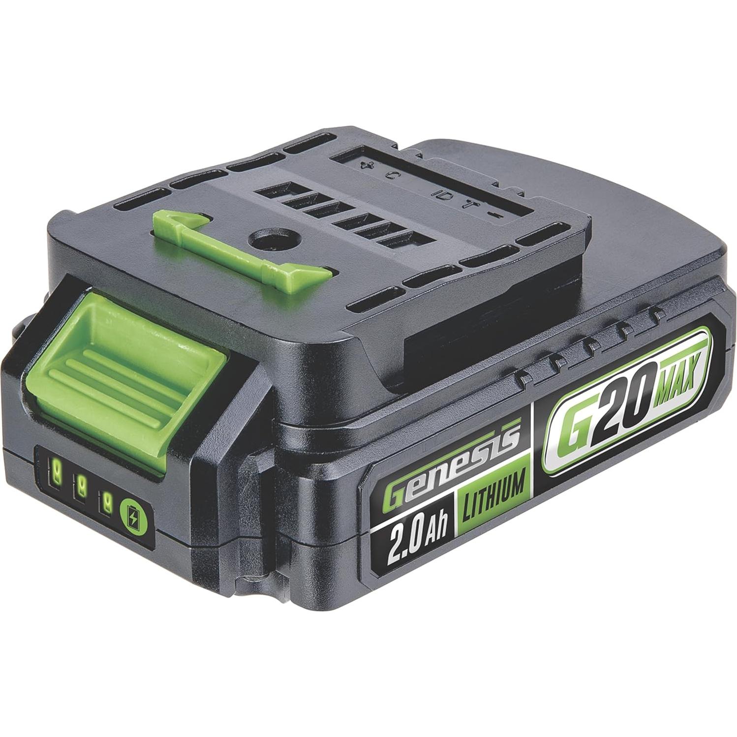 Kit Taladro Atornillador Genesis G20MAX 20V 450 in-lb 2 Baterías