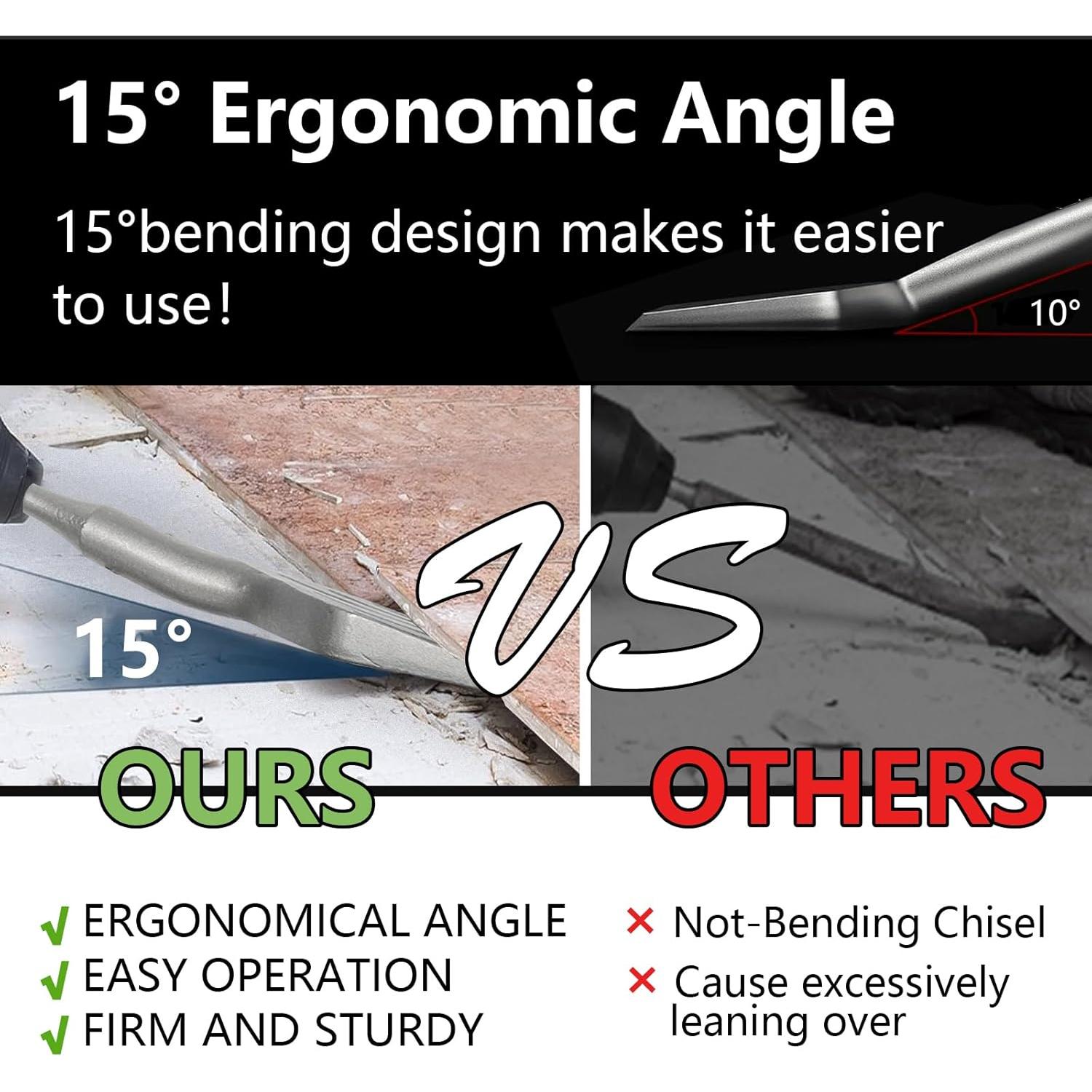 Bit de Cincel SDS Plus Greywolf 3" (7.62 cm) Acero 40CrMo