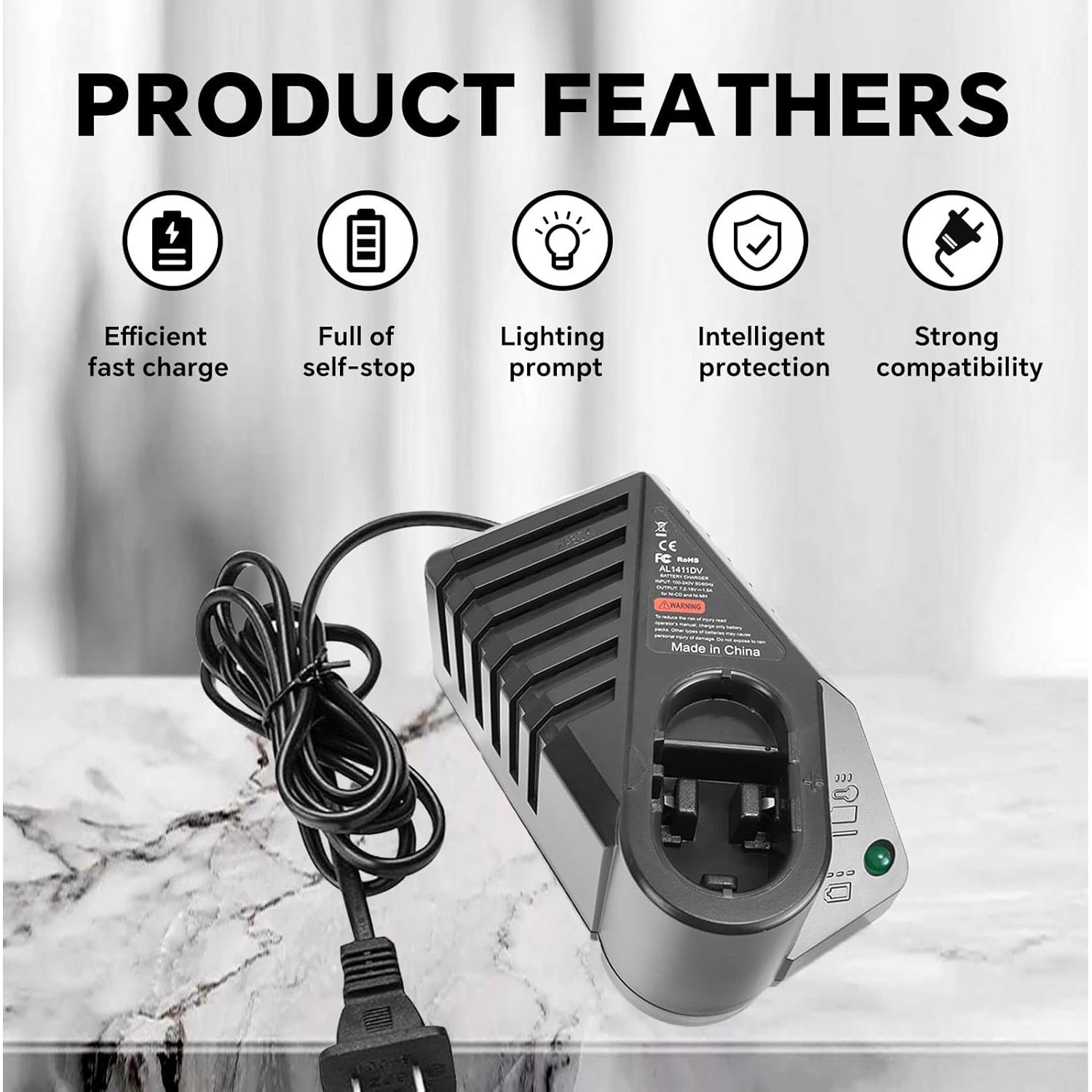 Cargador de Batería Ni-CD Ni-MH Bosch 7.2V-14.4V Compatible