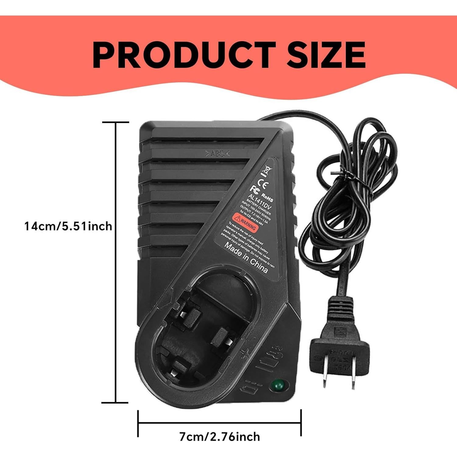 Cargador de Batería Ni-CD Ni-MH Bosch 7.2V-14.4V Compatible