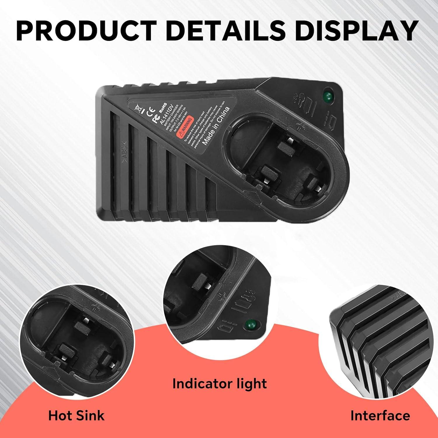 Cargador de Batería Ni-CD Ni-MH Bosch 7.2V-14.4V Compatible