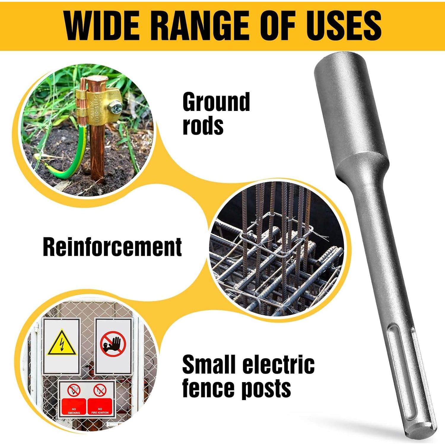 Conductor de Varilla de Tierra SDS Max SKMYL 170mm Acero