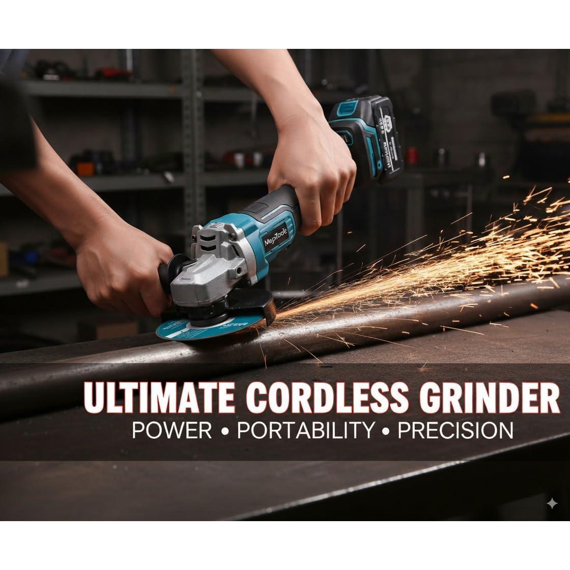 Esmeril Angular Inalámbrico MoJoTools 21V 4.5" 9000 RPM