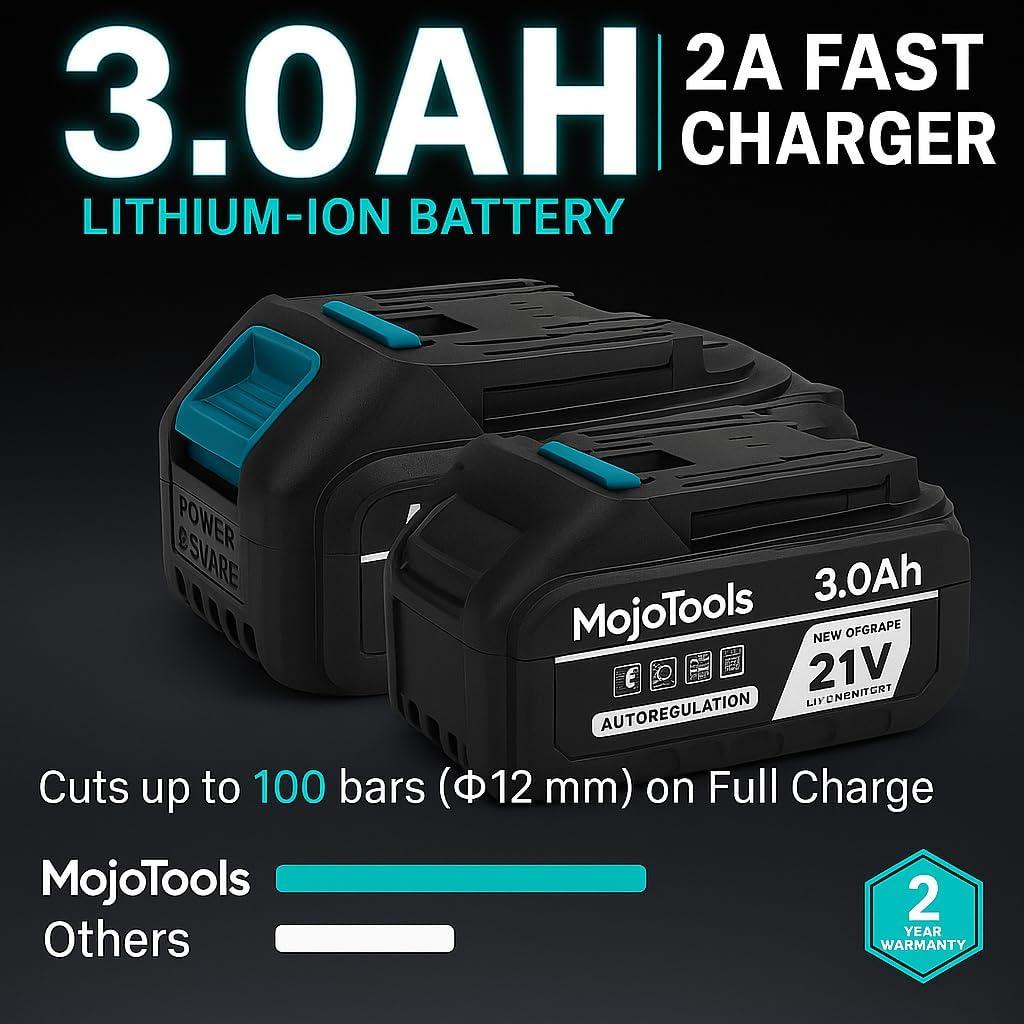 Esmeril Angular Inalámbrico MoJoTools 21V 4.5" 9000 RPM