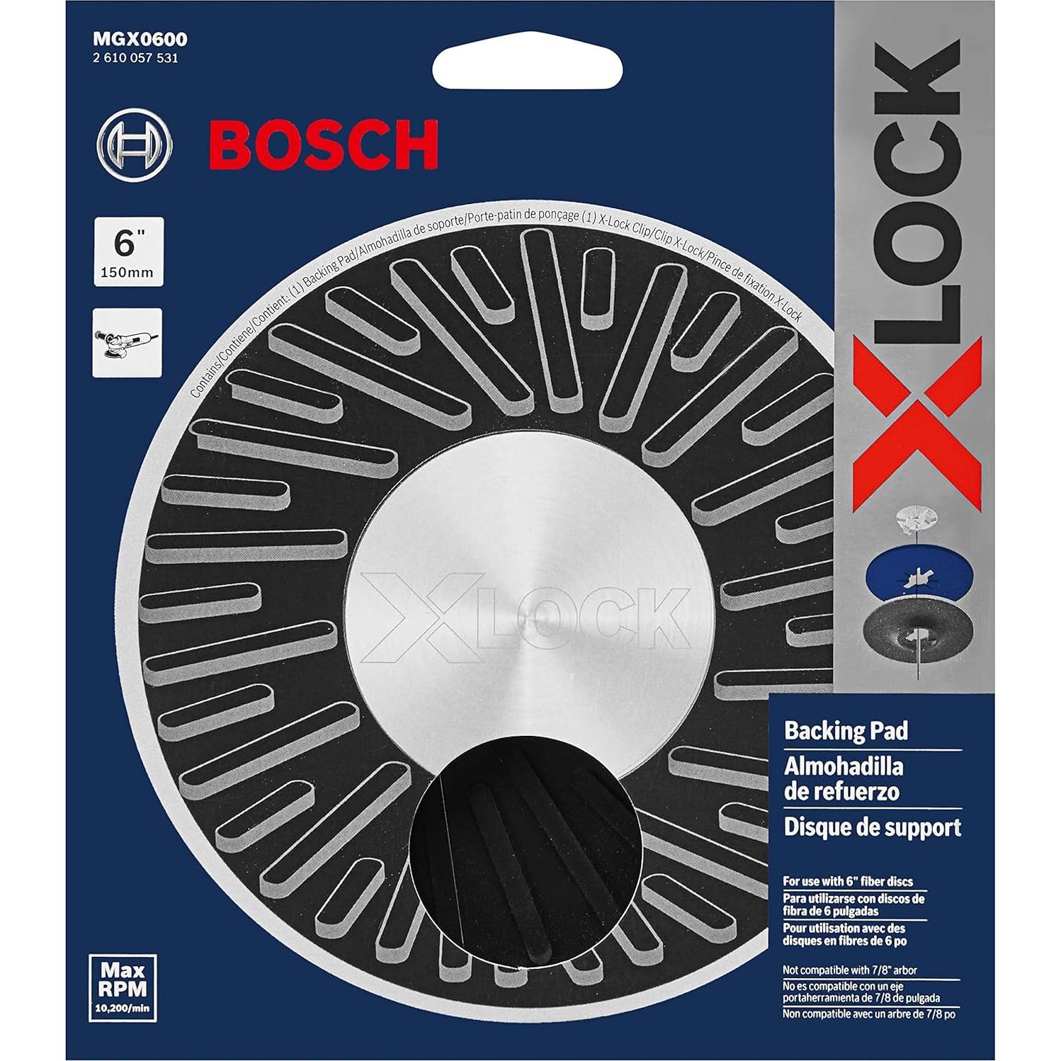 Almohadilla de Respaldo X-LOCK Bosch MGX0600 15 cm Dureza Media