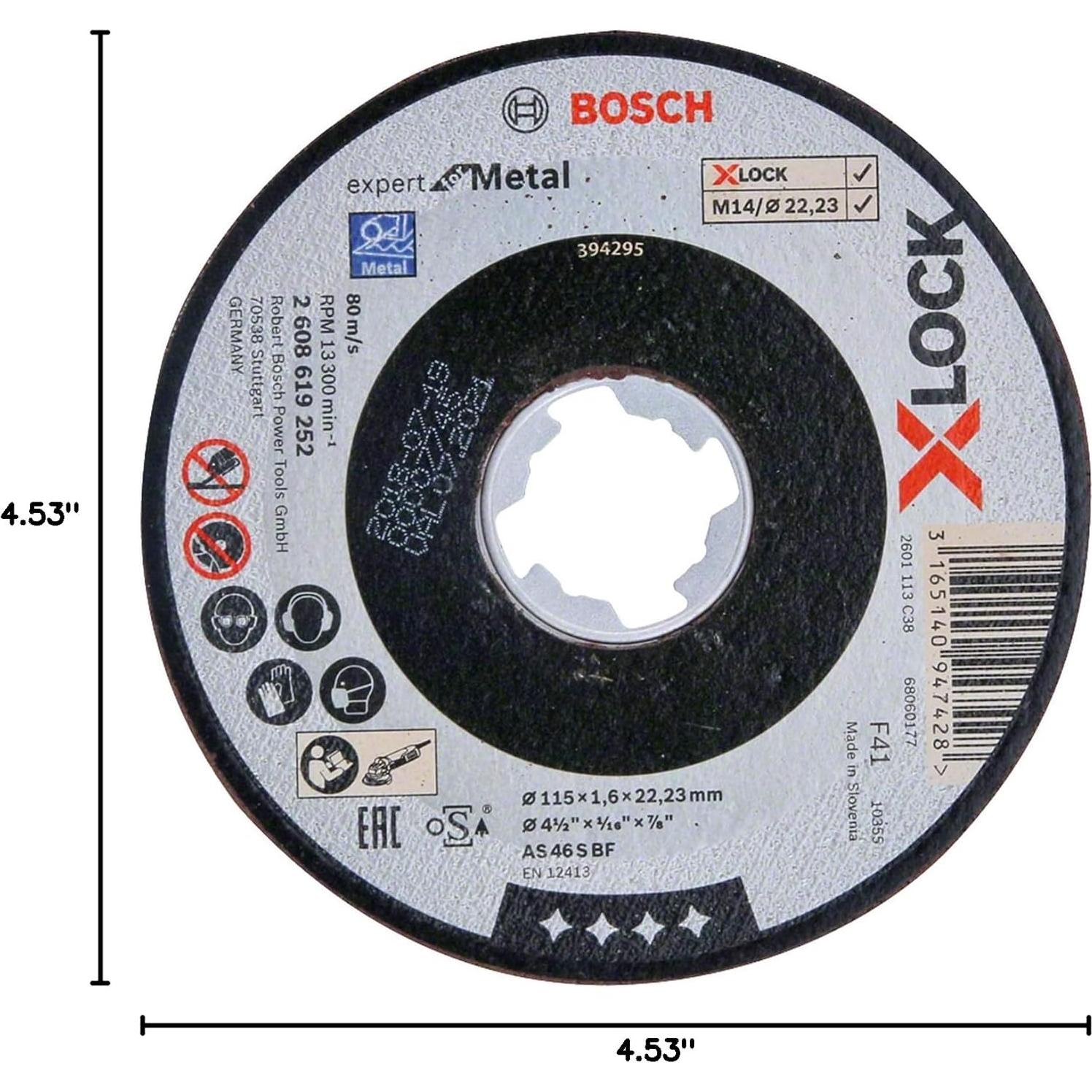 Disco de Corte Bosch Expert X-LOCK 115 mm para Metal