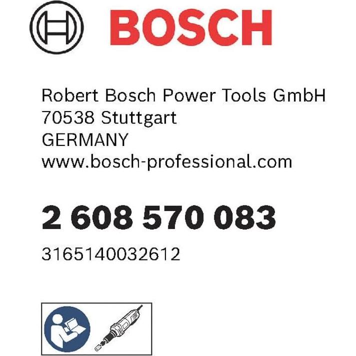 Pinza Bosch con Tuerca de Bloqueo 3.18 mm para Amoladoras