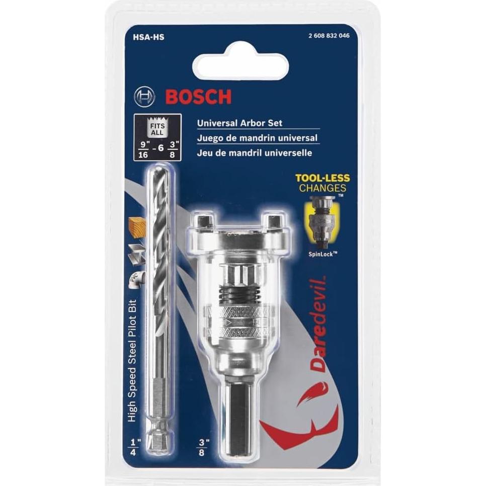 Arbor Universal SpinLOCK Bosch HSA-HS con Broca Piloto