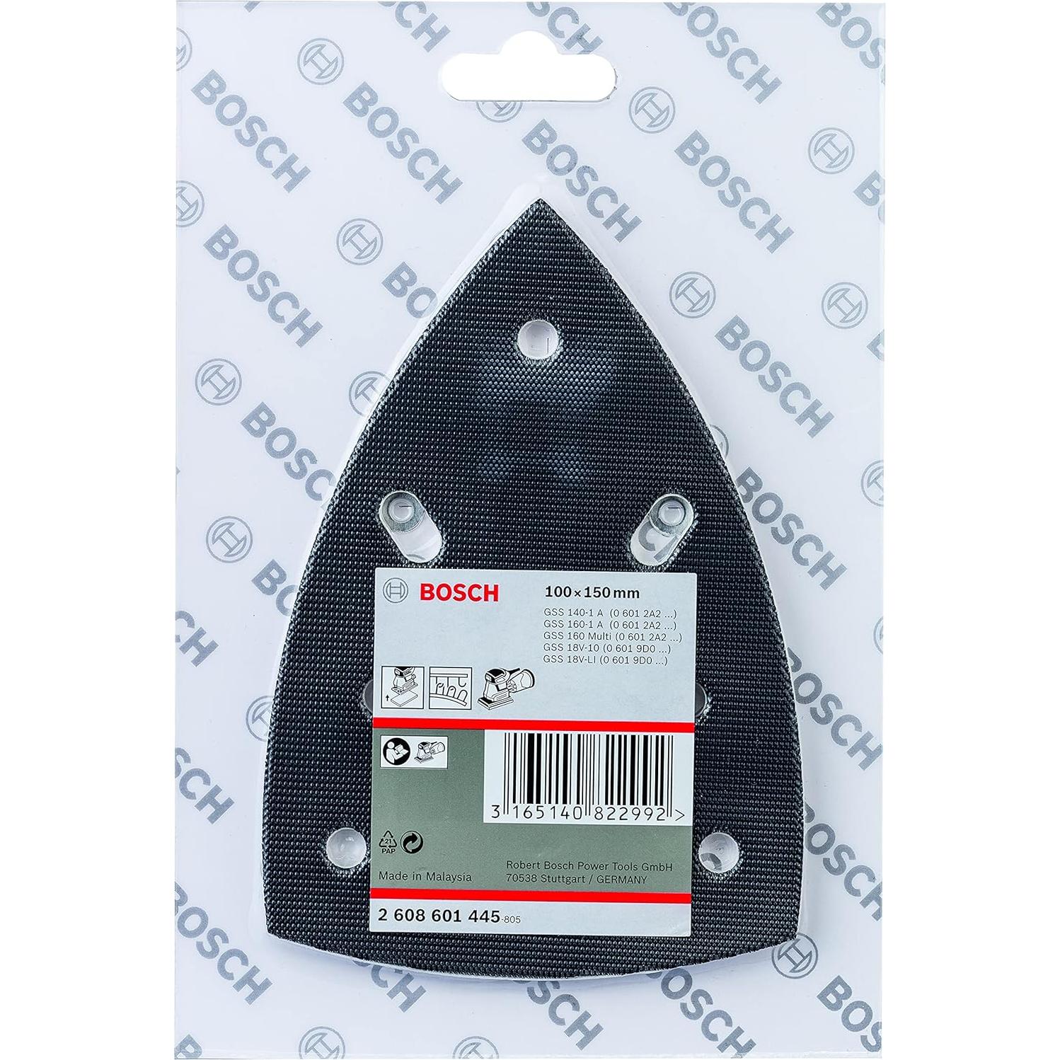 Placa de Lijado Bosch 100x150 mm para Lijadoras Orbitales