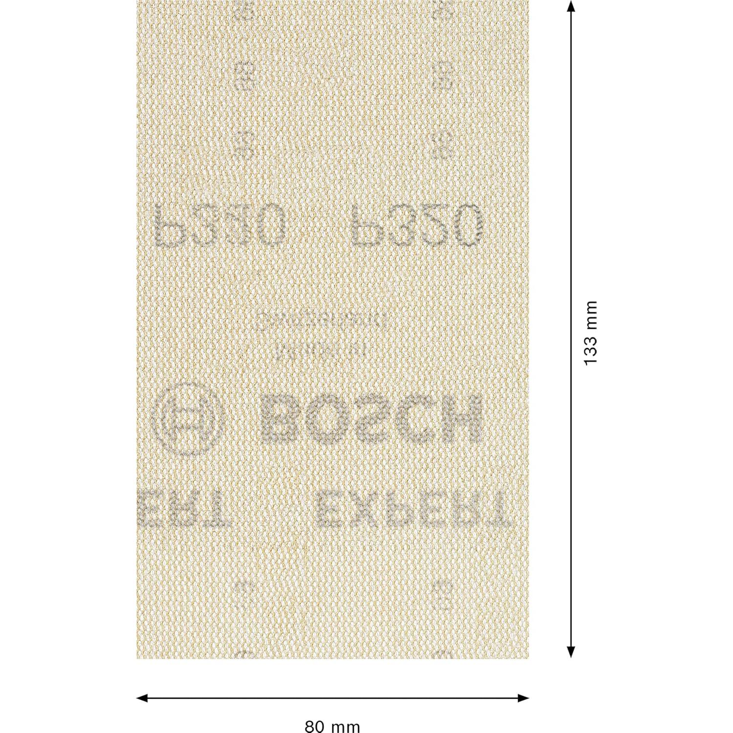 Red de Lijado Bosch Professional M480 80x133 mm Grano 320 - 10 Piezas