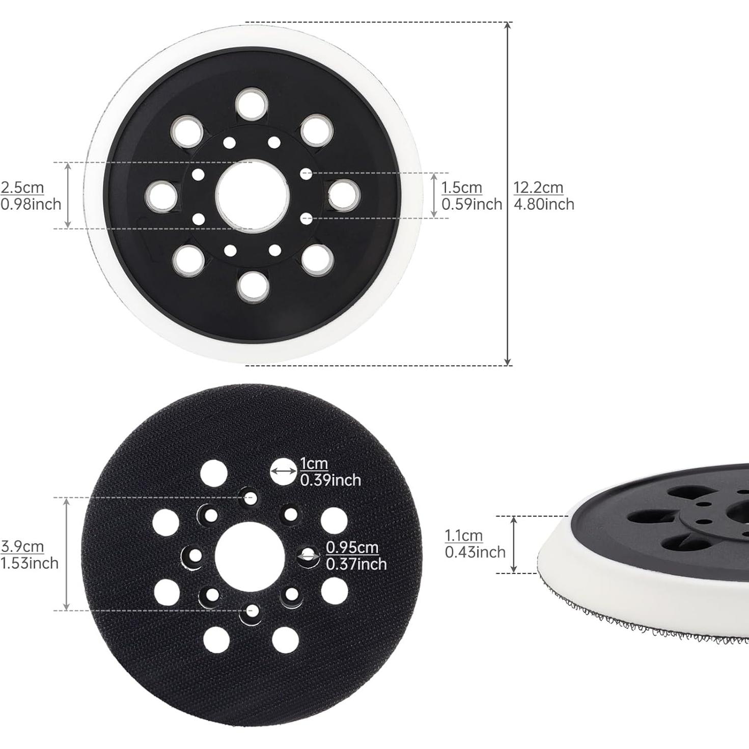 Almohadilla de Lijado 5" Poliuretano FLXDirect 8 Agujeros