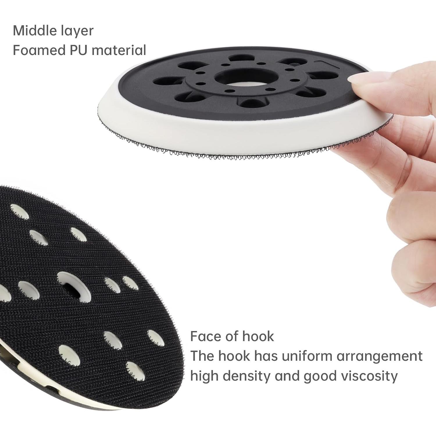 Almohadilla de Lijado 5" Poliuretano FLXDirect 8 Agujeros