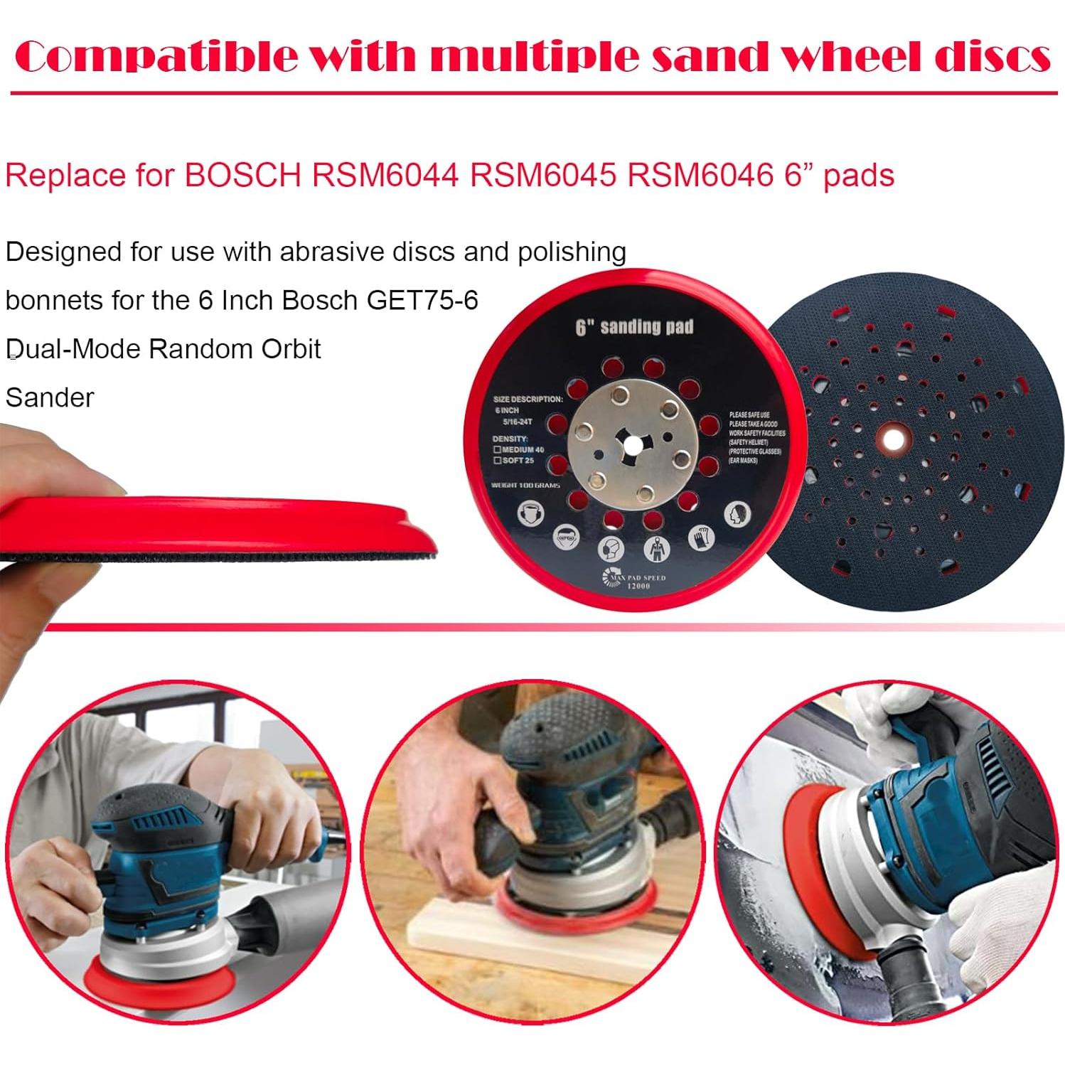 Pad de Lijado 6" Toromp para Lijadora Bosch GET75-6N