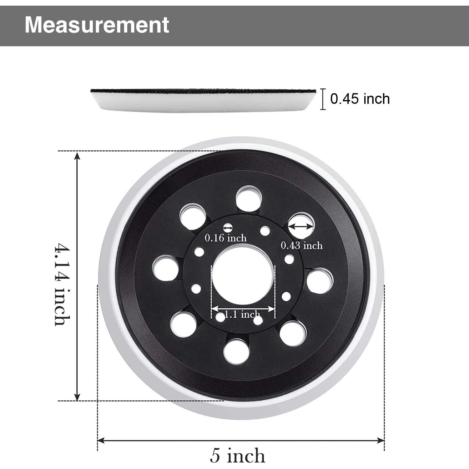 Pad de Lijado de Reemplazo 5" Donanim para Bosch ROS20VS/ROS10