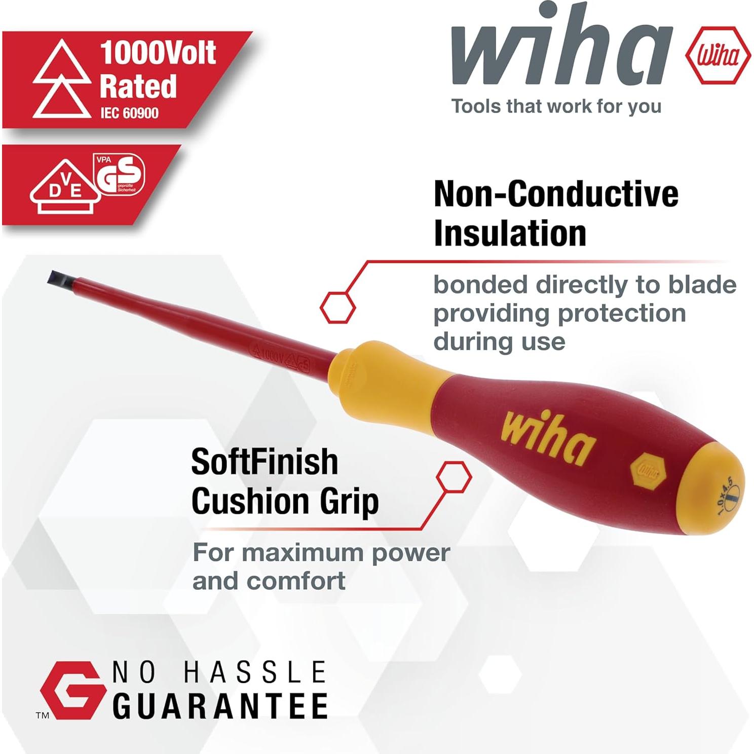 Juego de Destornilladores Aislados Wiha 32095, 19 Piezas