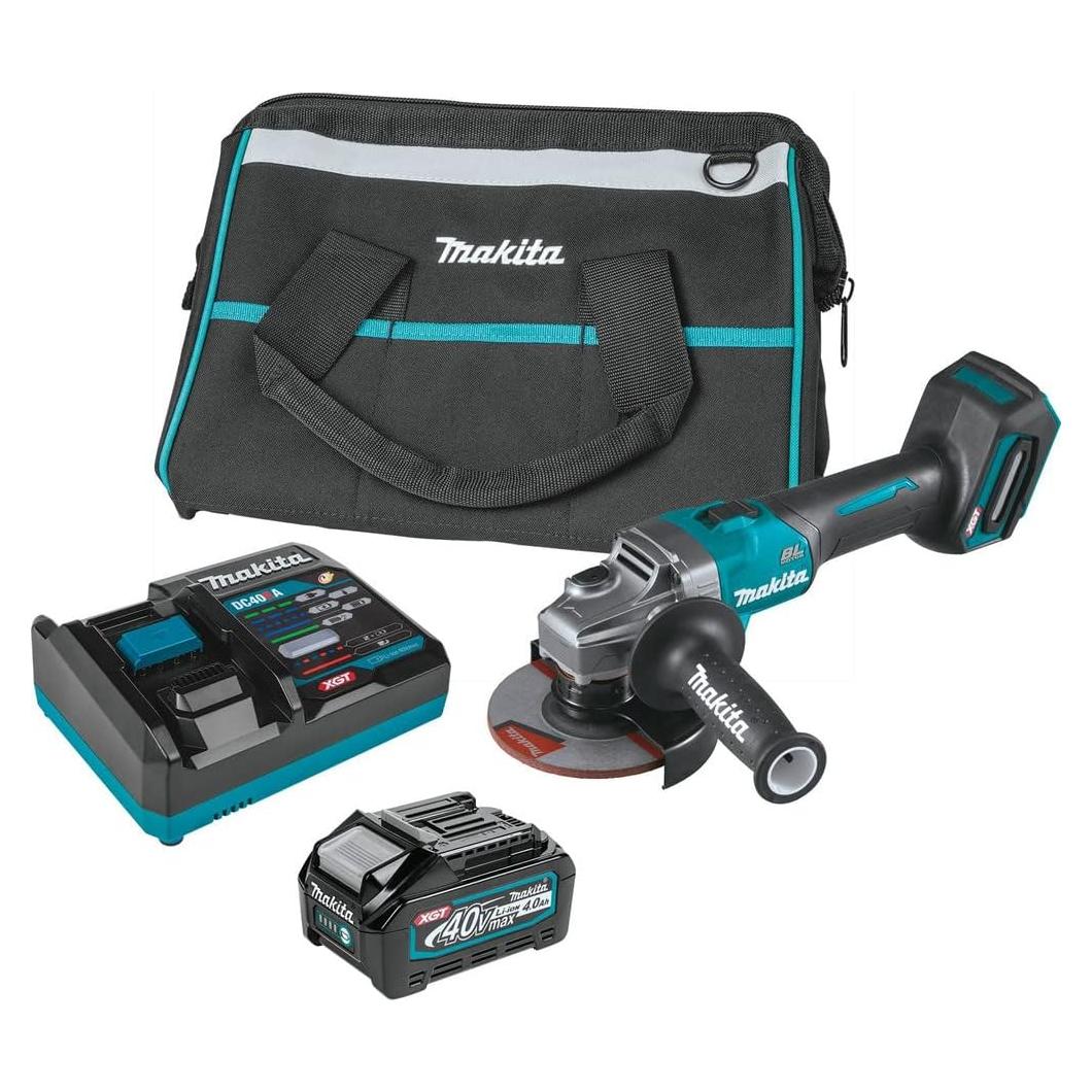 Amoladora Angular Sin Cable Makita XGT 40V 4.5" 5" GAG01M1