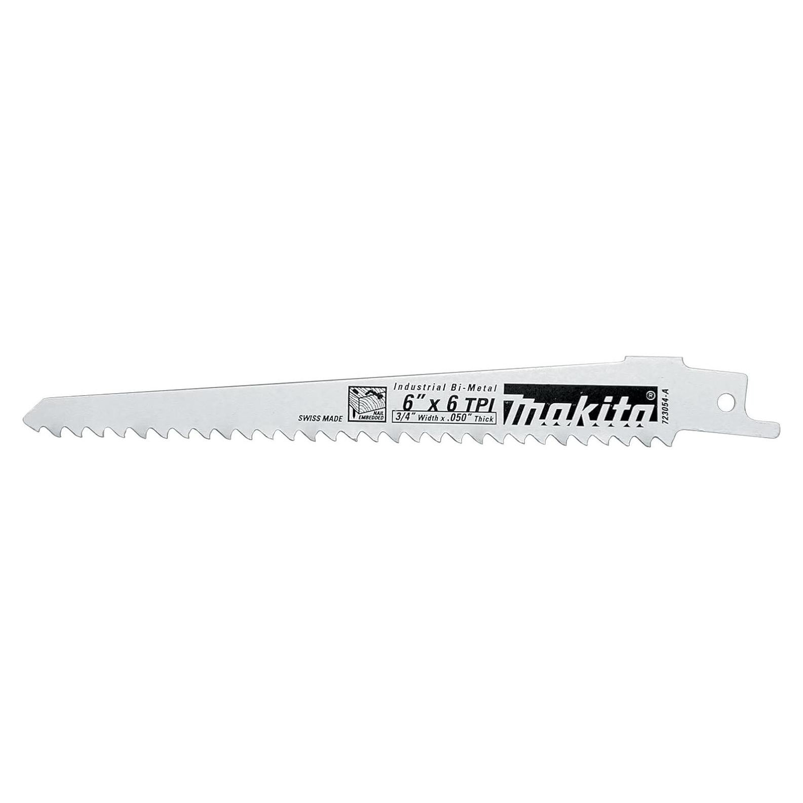Cuchilla de Sierra Recíproca Makita 723054-A-100 15.24 cm 6TPI