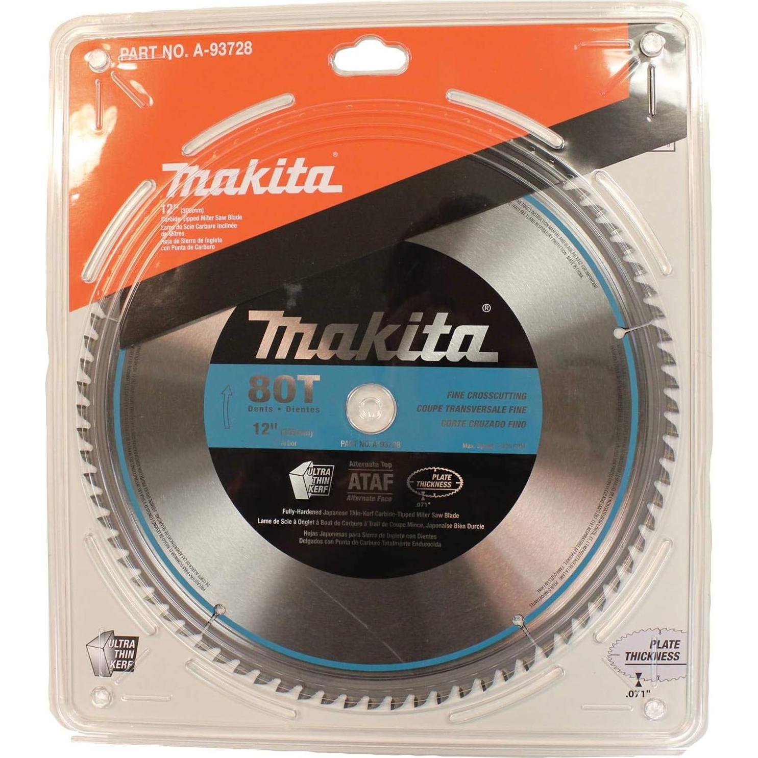 Hoja de Sierra Ingletadora Makita A-93728 30.5 cm 80 Dientes