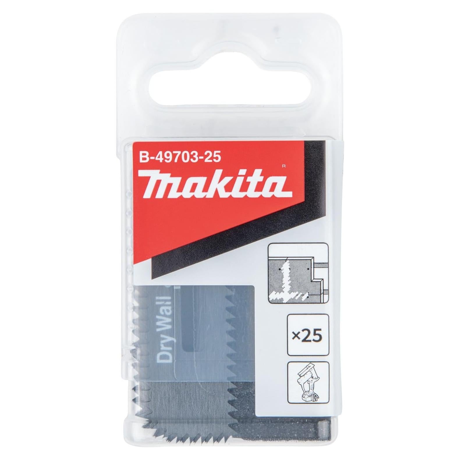 Hoja de Sierra de Corte Makita B-49703, 25 piezas, Yeso