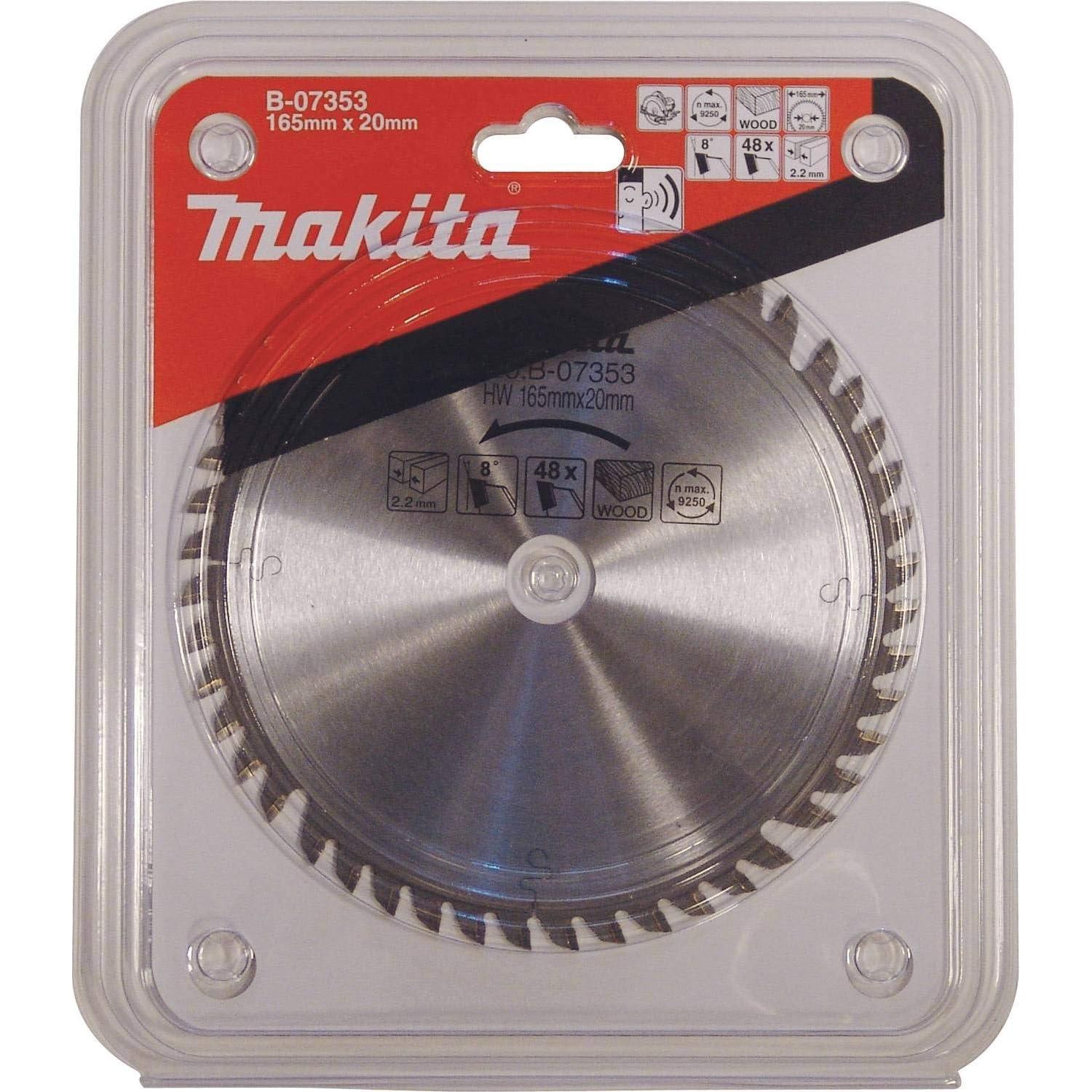 Hoja de Sierra de Carburo Makita B-07353 165mm 48 Dientes