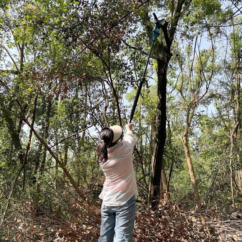 Sierra de Poste Inalámbrica IRONFACE 6" y Mini Motosierra 7 pies