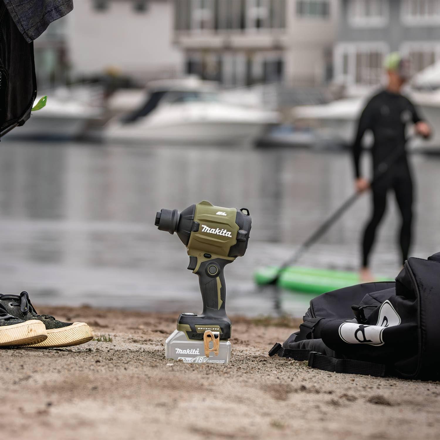 Cepillo Inflador Inalámbrico Makita ADSA01Z 18V LXT Verde Camo