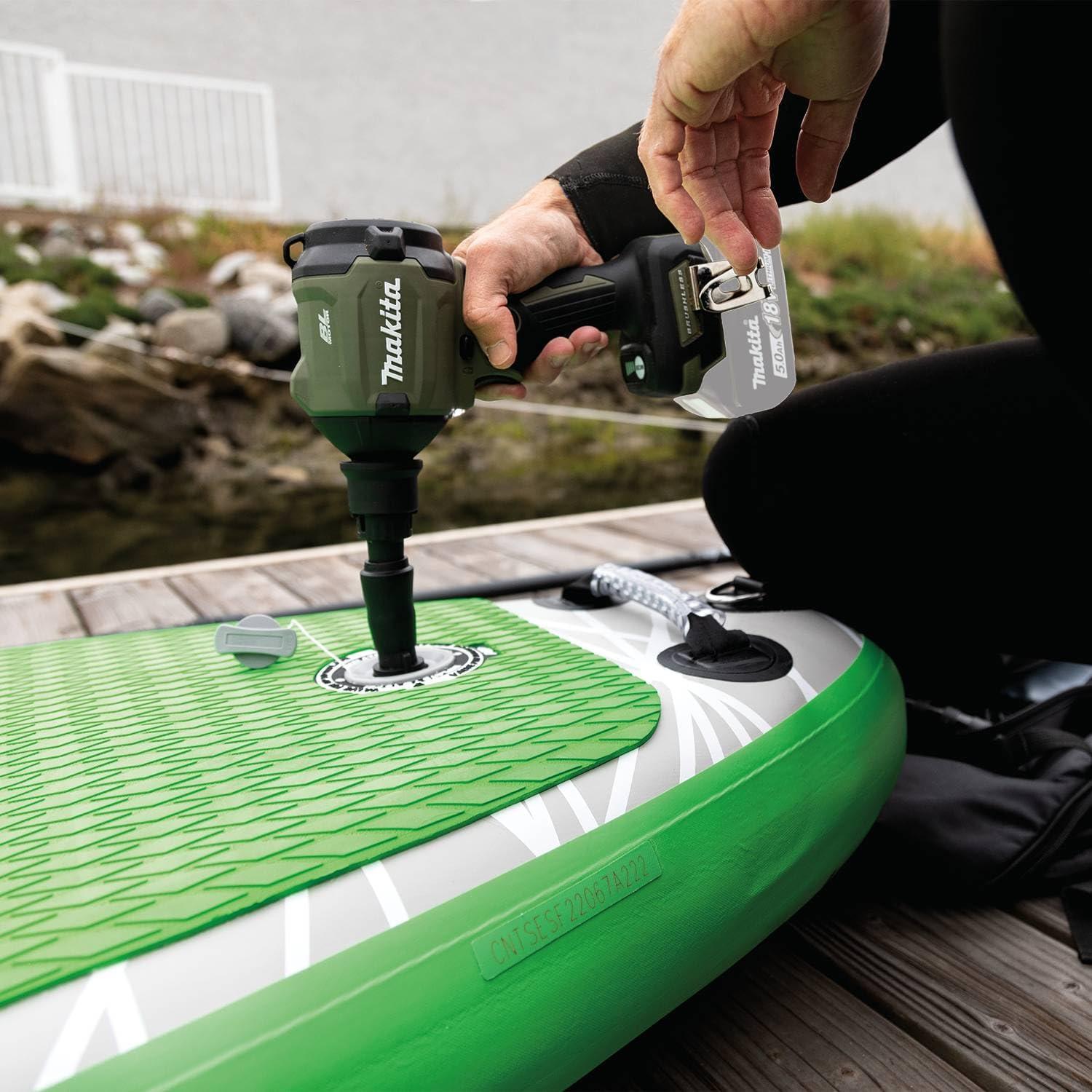 Cepillo Inflador Inalámbrico Makita ADSA01Z 18V LXT Verde Camo