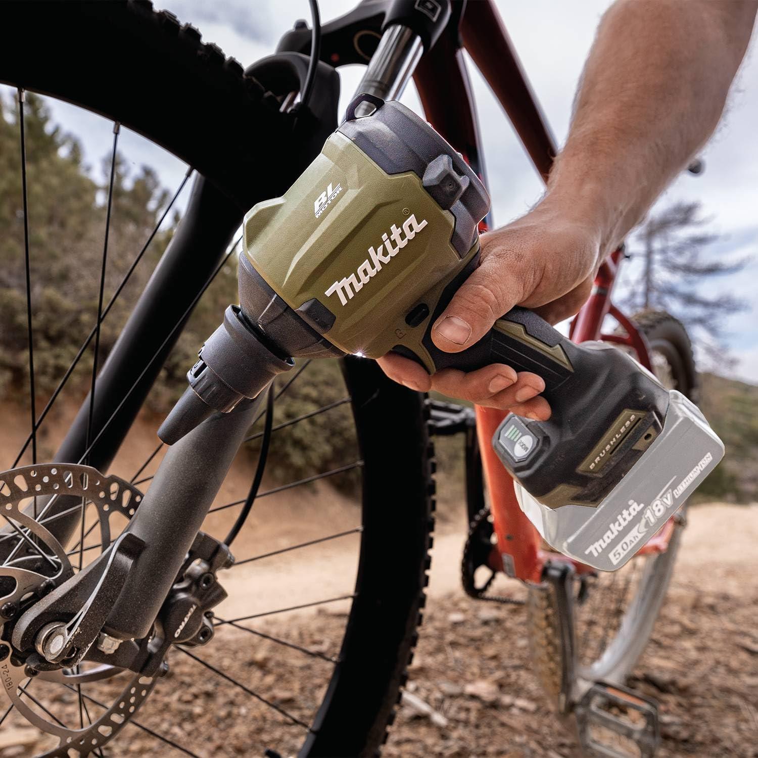 Cepillo Inflador Inalámbrico Makita ADSA01Z 18V LXT Verde Camo