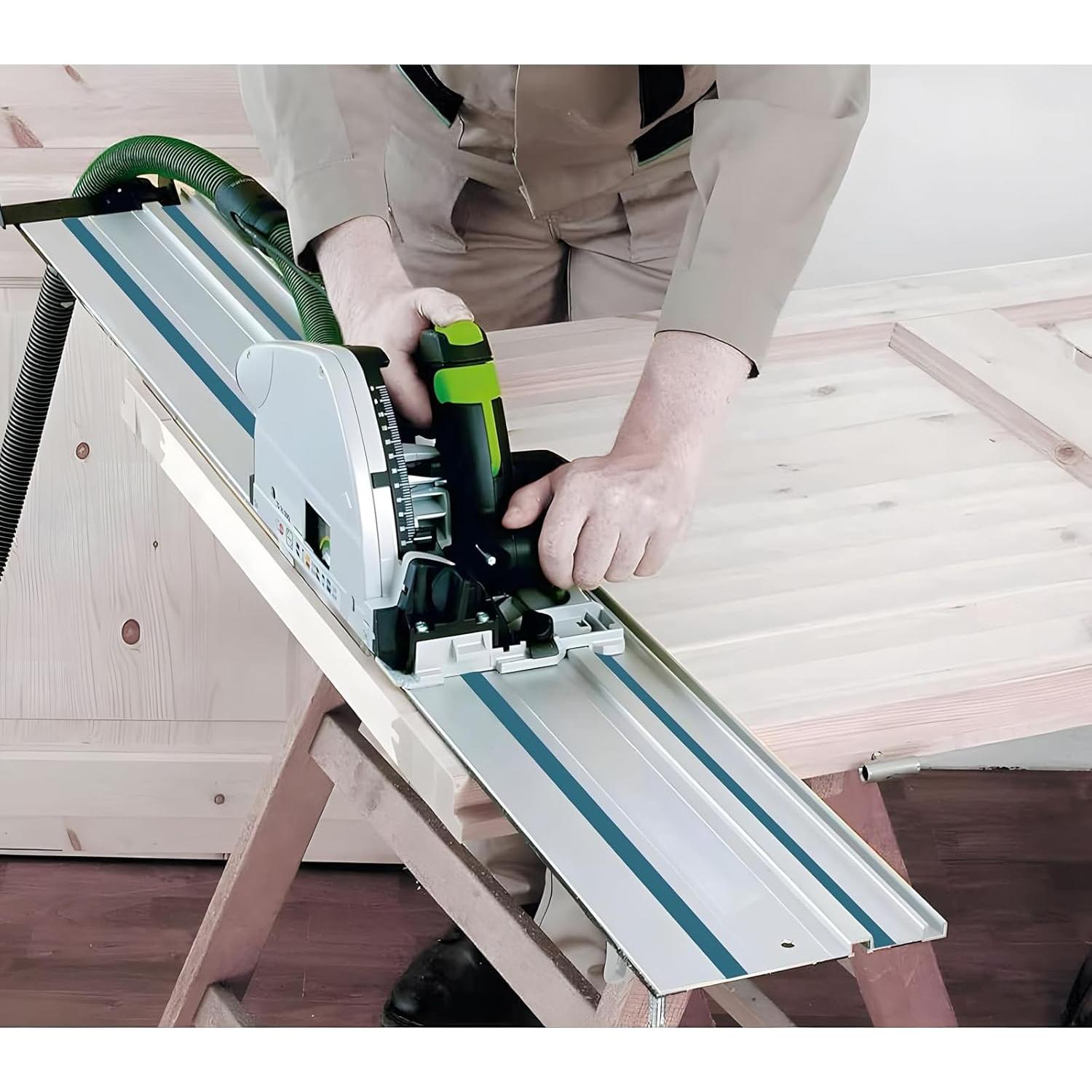 Set de Rieles de Guía de Sierra de 2x55" Barlezy - Compatible Makita/Festool