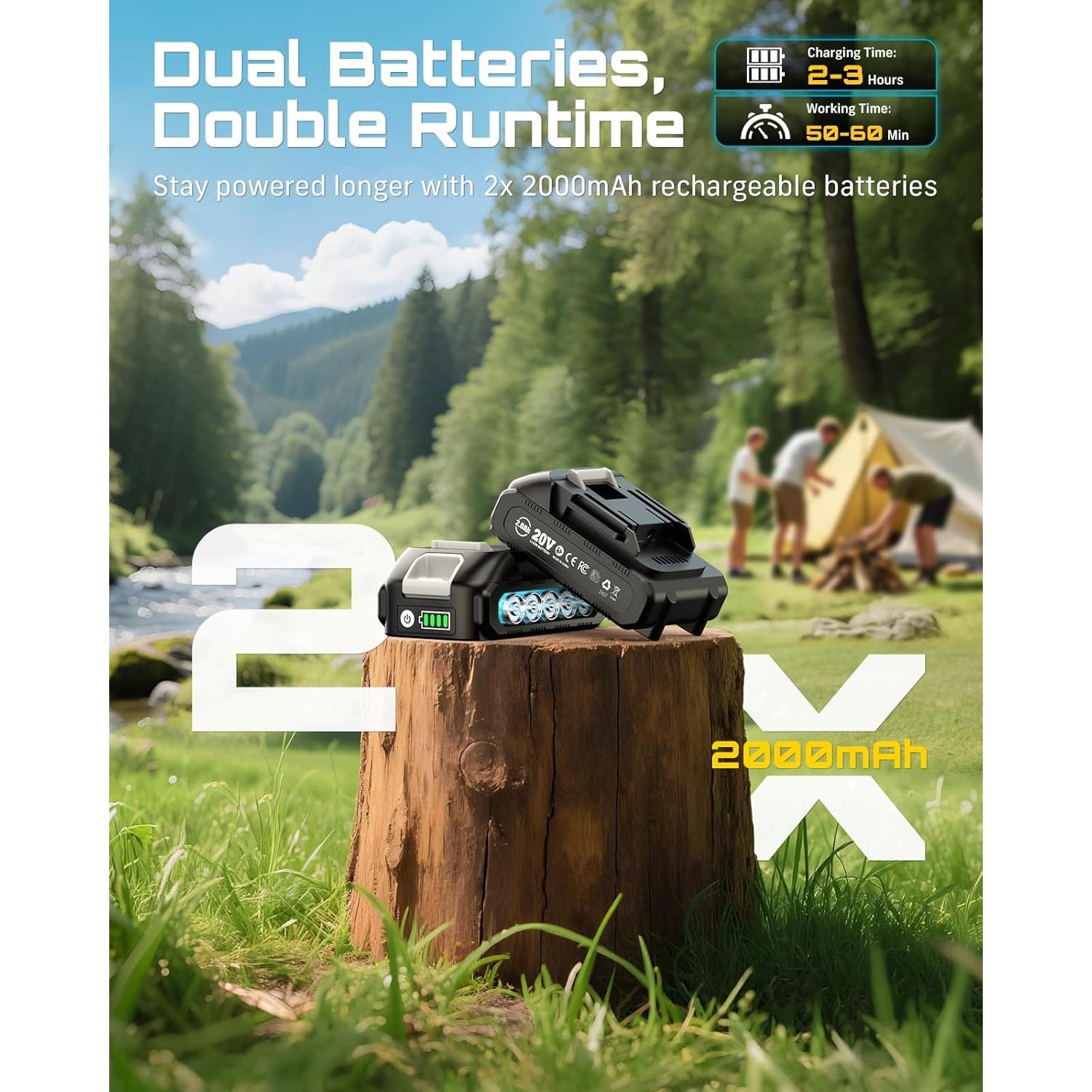 Sierra Eléctrica de Poste SEESII PS600 2-en-1 15 cm Inalámbrica