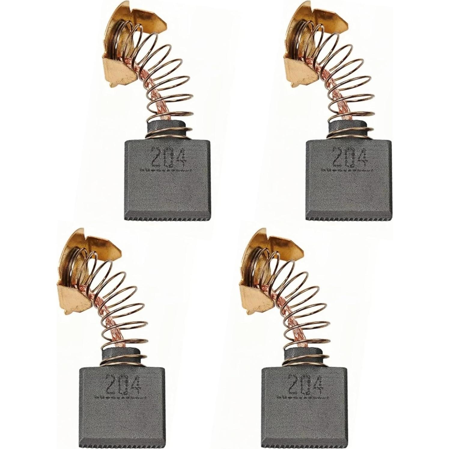 Cepillos de Carbono Makita CB204 - 4 Piezas, 1.60x1.80x0.68 cm