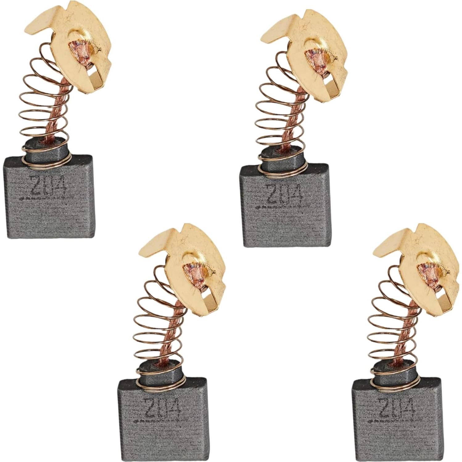 Cepillos de Carbono Makita CB204 - 4 Piezas, 1.60x1.80x0.68 cm