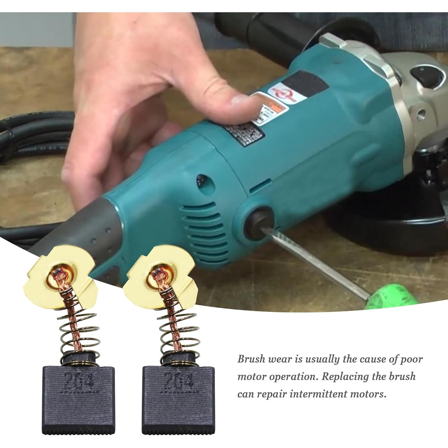 Cepillos de Carbón CB204 para Amoladora Makita GA7021 - 4 Pcs