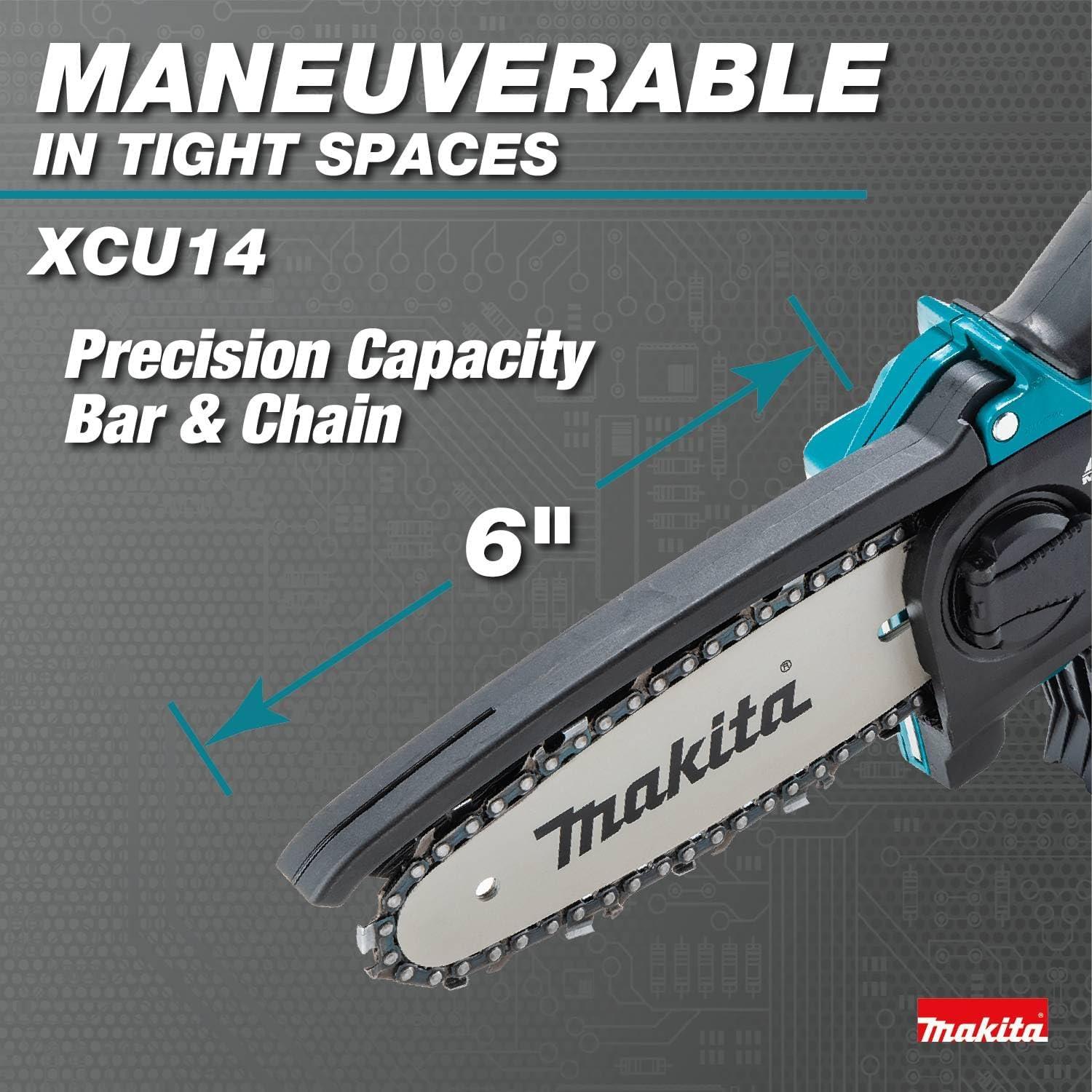 Sierra de Poda Inalámbrica Makita XCU14Z 18V 6" Sin Escobillas