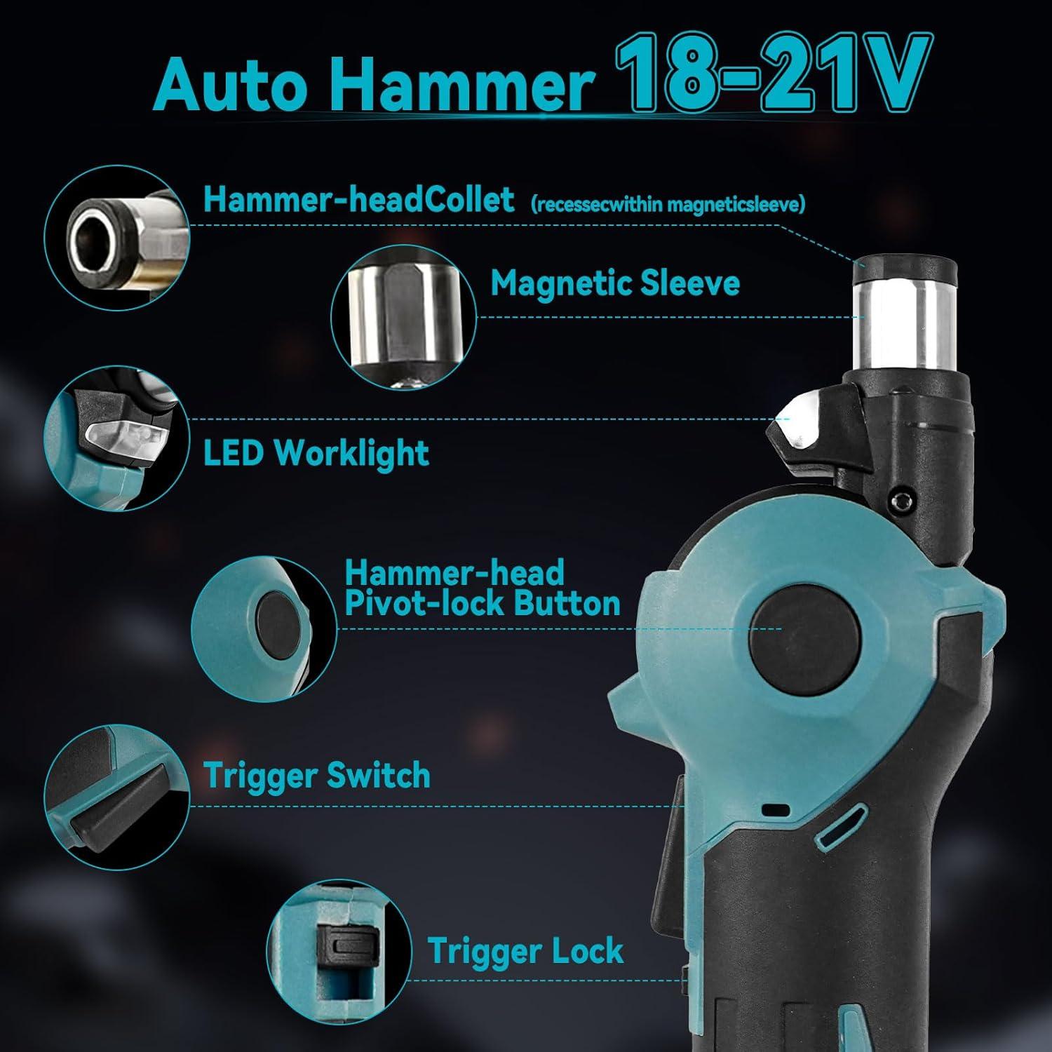 Clavadora de Palma Inalámbrica Divinge 18V Sin Batería