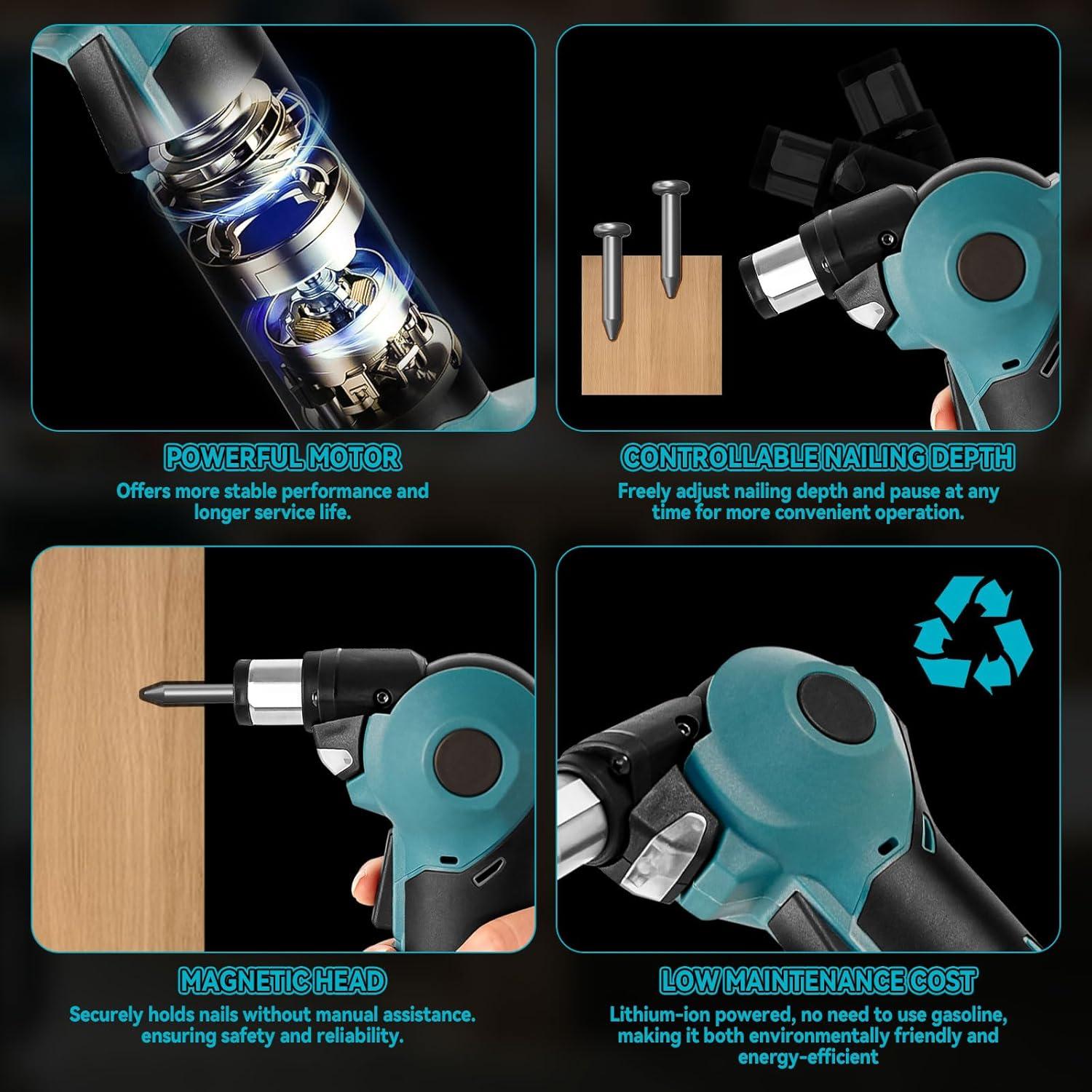 Clavadora de Palma Inalámbrica Divinge 18V Sin Batería