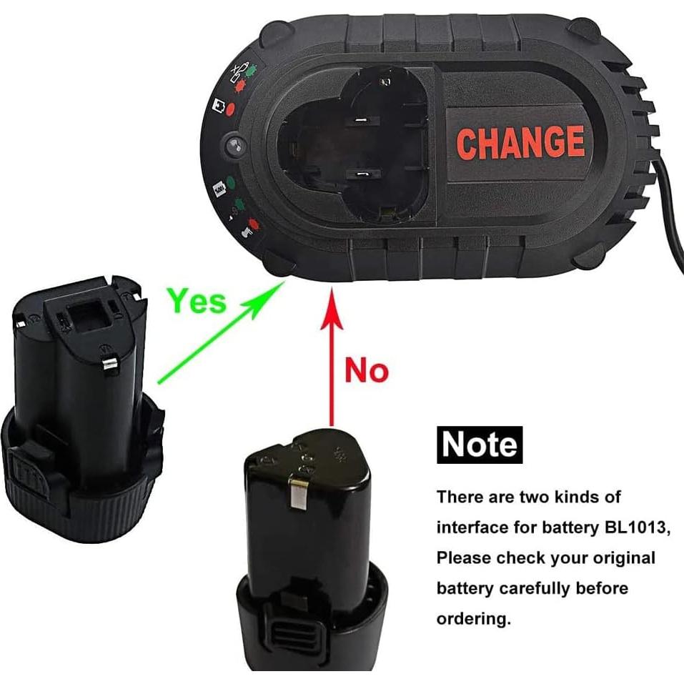 Cargador de Batería Li-ion Padarsey para Makita 10.8V-12V